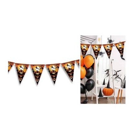FESTONE BANDIERA 20x30 cm ZUCCA E STREGA 3mt