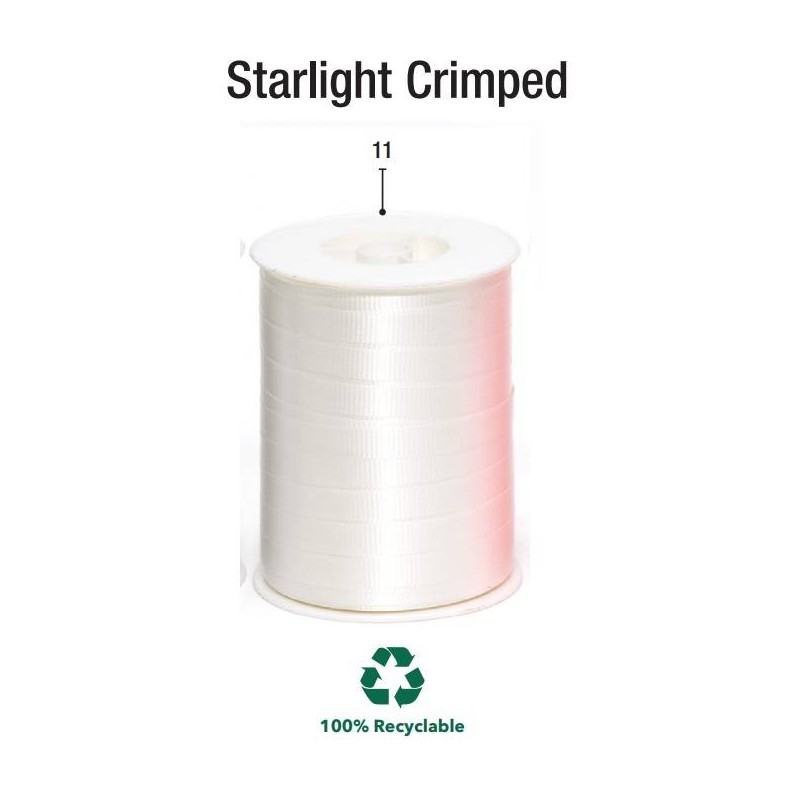BOBINA NASTRO STARLIGHT CRIMPED mm5x500mt 11-AVORIO