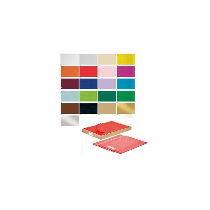 CARTA VELINA 50x70cm REX 26 FOGLI GIALLO 410