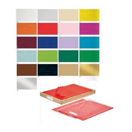 CARTA VELINA 50x70cm REX 26 FOGLI GIALLO 410