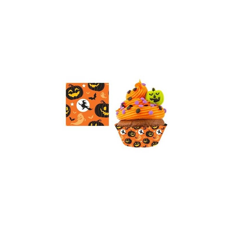 PIROTTINI CUPCAKE ZUCCA IN CARTA 51cm 50pz