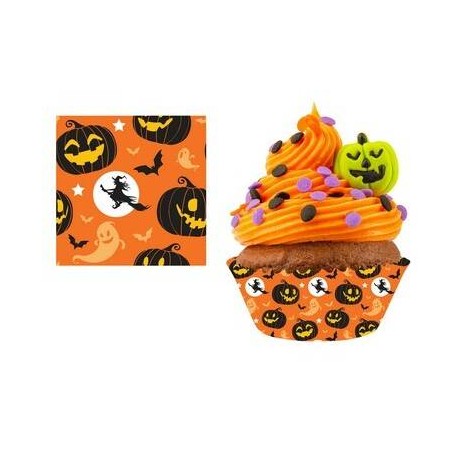 PIROTTINI CUPCAKE ZUCCA IN CARTA 51cm 50pz