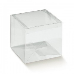 SCATOLA AUTOMATICA PVC TRASPARENTE 10x10x10cm 10pz