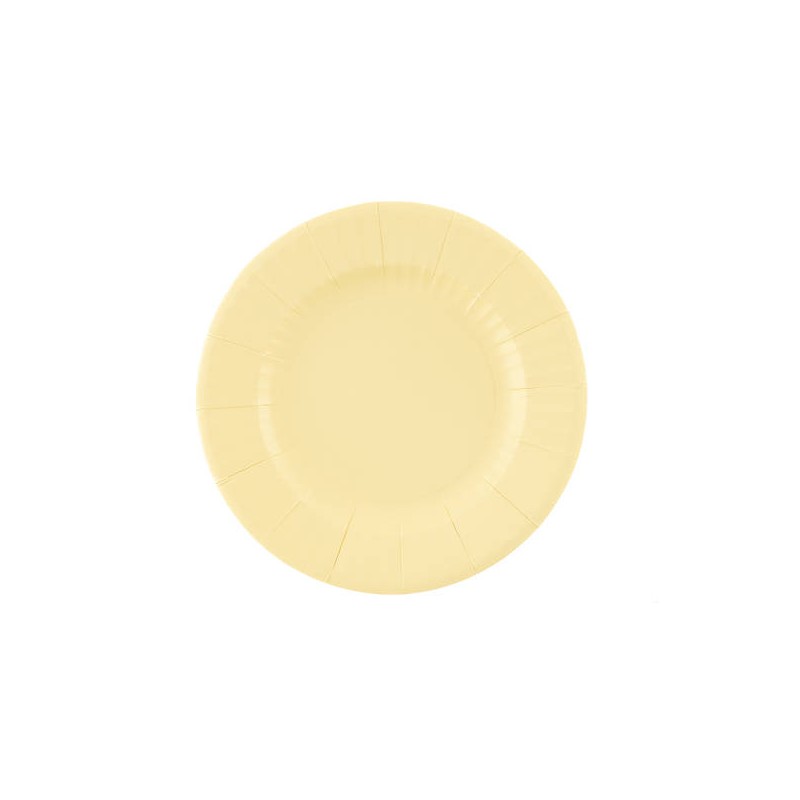 PIATTI ROUND VANIGLIA 21cm 8pz