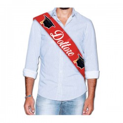 FASCIA PREMIO METALIZZATA DOTTORE 168x10cm