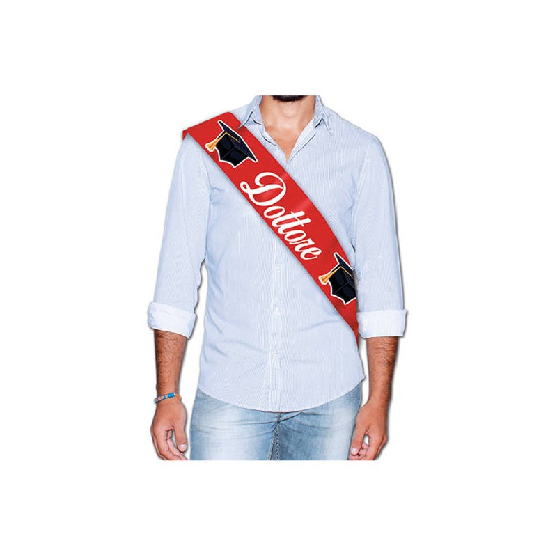 FASCIA PREMIO METALIZZATA DOTTORE 168x10cm