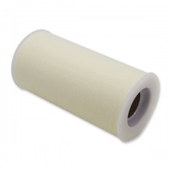 TULLE ROTOLO cm12,5x25mt AVORIO BIG
