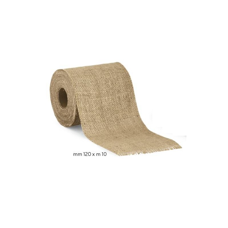 NASTRO JUTA TAGLIO VIVO mm120x10mt