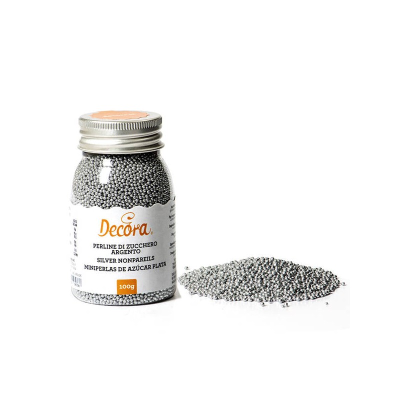 PERLINE DI ZUCCHERO 100gr ARGENTO