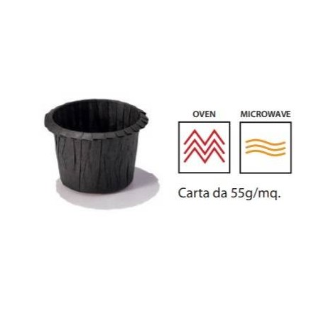 PIROTTINI MUFFIN 30x30mm NERO 120pz