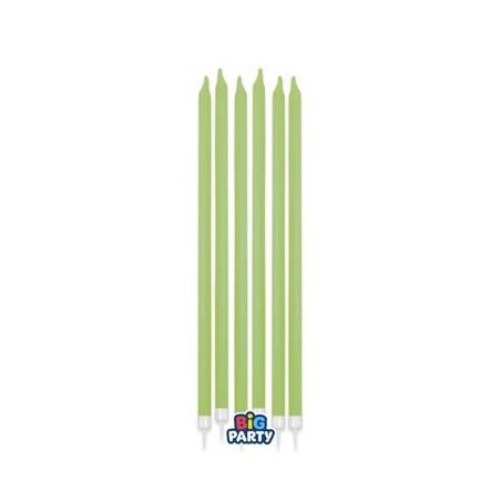 CANDELINE STELO MATITA 15cm VERDE OLIVA 12pz