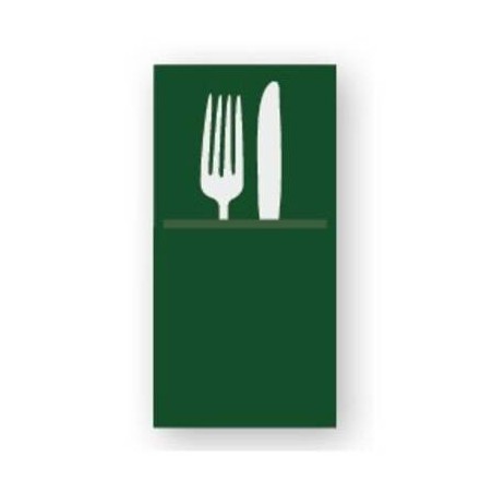 TOVAGLIOLI 40x40cm QUICK POCKET AIRLAID VERDE FORESTA 50pz FATO