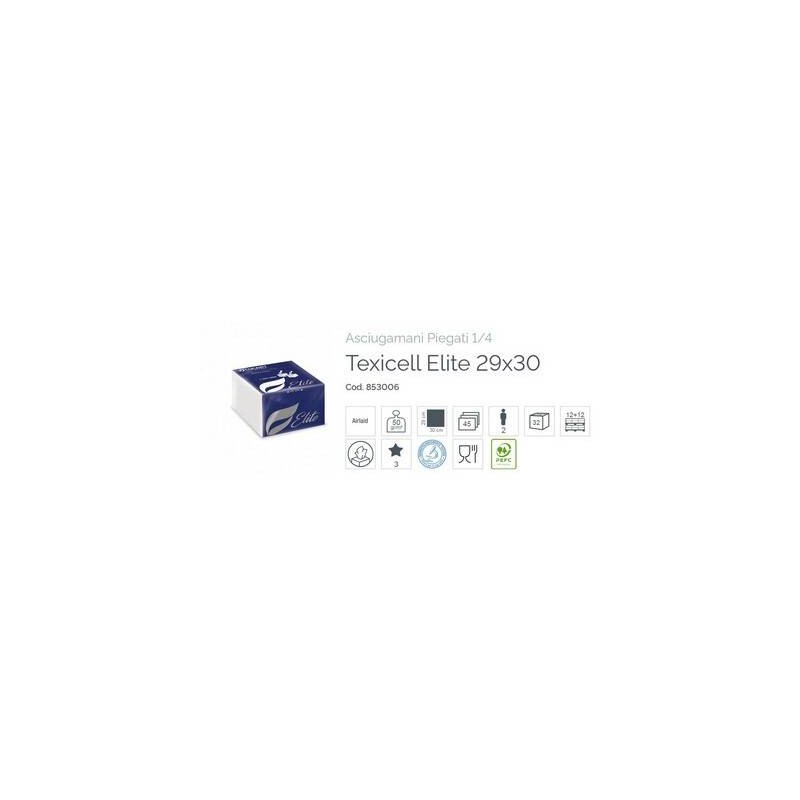 ASCIUGAMANO AIRTEXT AIRTECH ELITE PIEGA 1/4 29x30cm 45pz