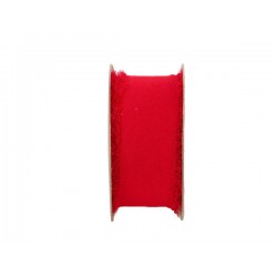 NASTRO CHIFFON SFRANGIATO mm40x15mt ROSSO
