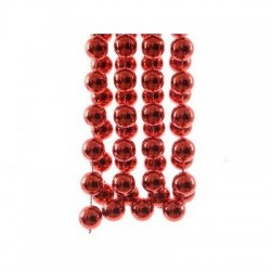 FILO PERLINE METAL XXL cm2x2,7mt ROSSO