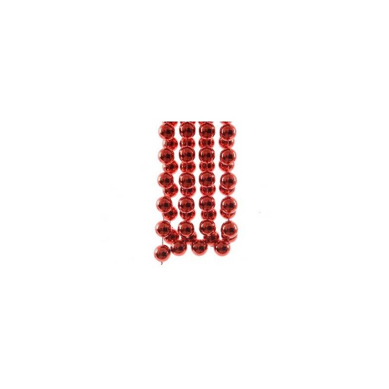 FILO PERLINE METAL XXL cm2x2,7mt ROSSO
