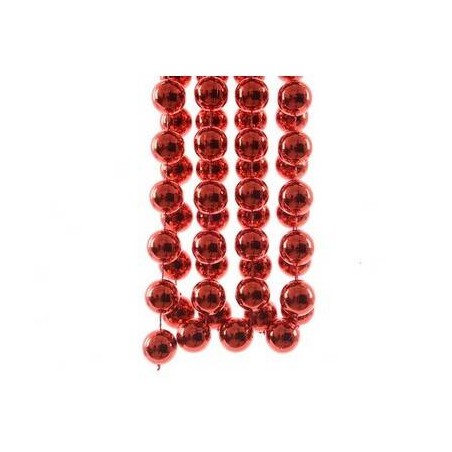 FILO PERLINE METAL XXL cm2x2,7mt ROSSO