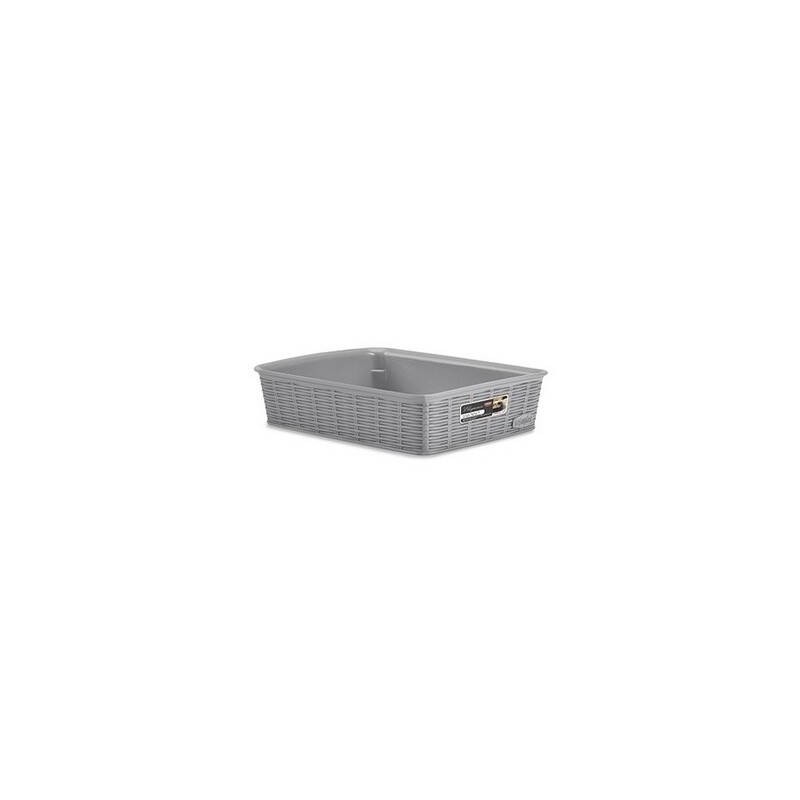 CESTO PVC ELEGANCE 20x14x6cm STONE GREY S