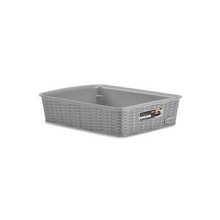 CESTO PVC ELEGANCE 20x14x6cm STONE GREY S