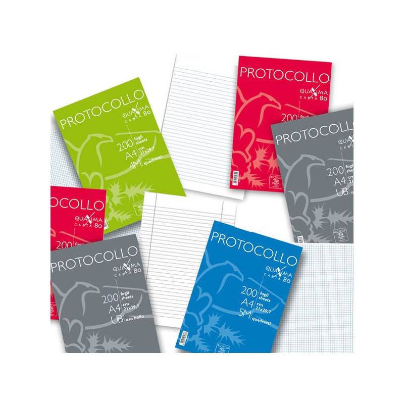 FOGLI PROTOCOLLO 1RIGO/5mm/Comput. 10pz PIGNA