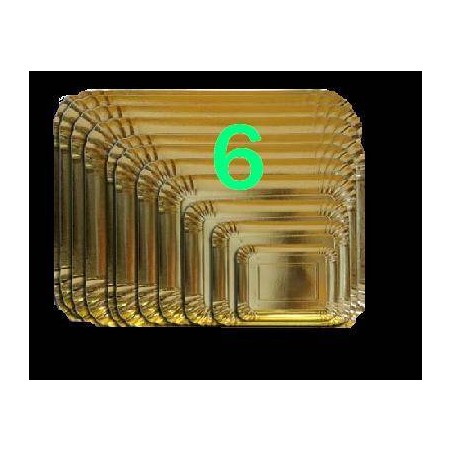 VASSOIO CARTONE ORO N°6 32x21 2 PEZZI