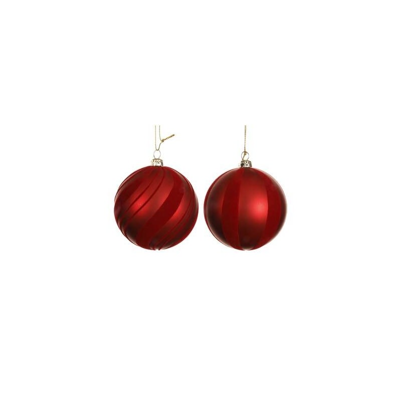 PALLINA INFRANGIBILE ø8cm ROSSO OPACO 1pz