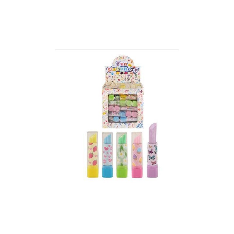 GOMMA A FORMA DI ROSSETTO 7cm assortiti 1pz