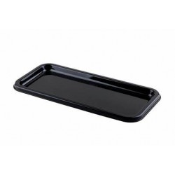 VASSOIO PET RETTANGOLARE SMALL NERO 35x16cm 10pz