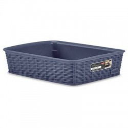 CESTO PVC ELEGANCE 25x19,5x6cm BLU M