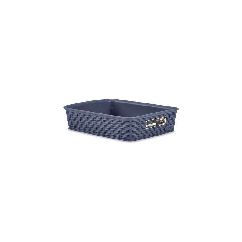 CESTO PVC ELEGANCE 25x19,5x6cm BLU M
