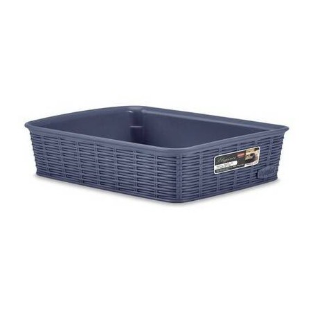 CESTO PVC ELEGANCE 25x19,5x6cm BLU M