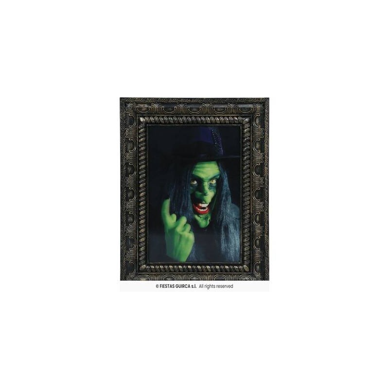 QUADRO OLOGRAMMA STREGA C/LUCE E SUONO 30x23 cm