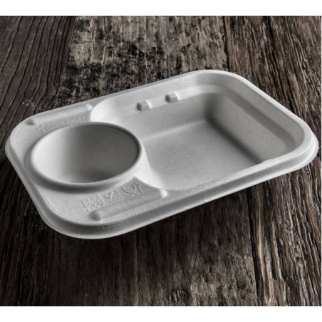 VASSOIO STREET FOOD POLPA 24x17x4cm BIO COMPOSTABILE 50pz