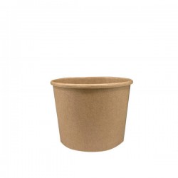 CONTENITORE CILINDRO IN CARTONCINO AVANA 225ml 25pz
