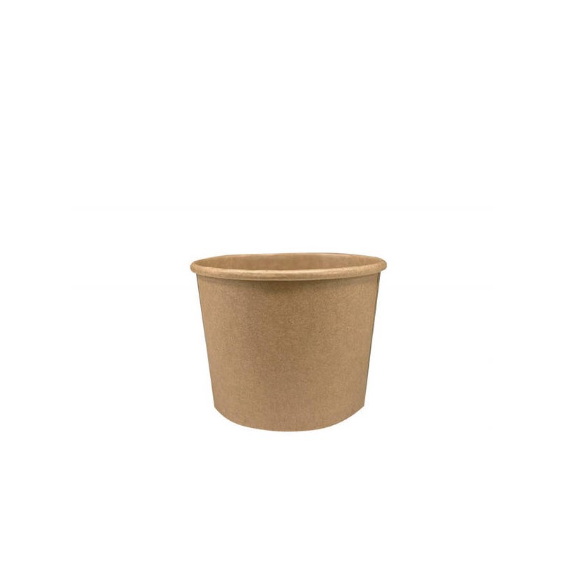 CONTENITORE CILINDRO IN CARTONCINO AVANA 225ml 25pz