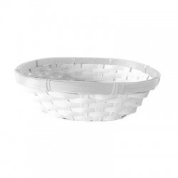 CESTO OVALE 25x20x7cm BIANCO CE000064
