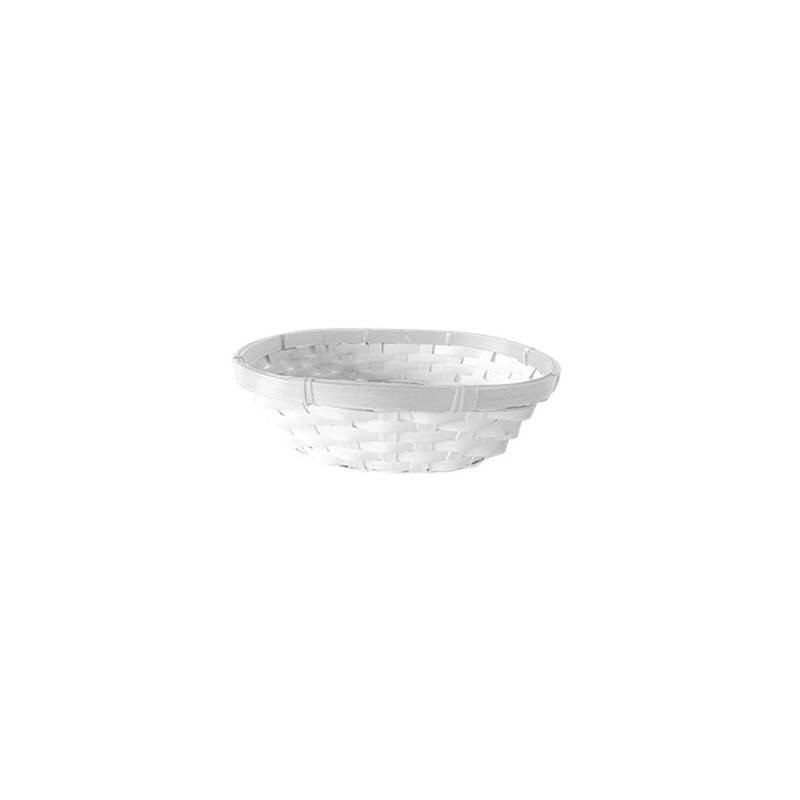 CESTO OVALE 25x20x7cm BIANCO CE000064