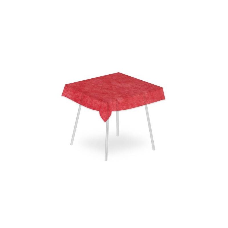 TOVAGLIA COPRIMACCHIA 120x120cm AIRSPUN ROSSO 10pz