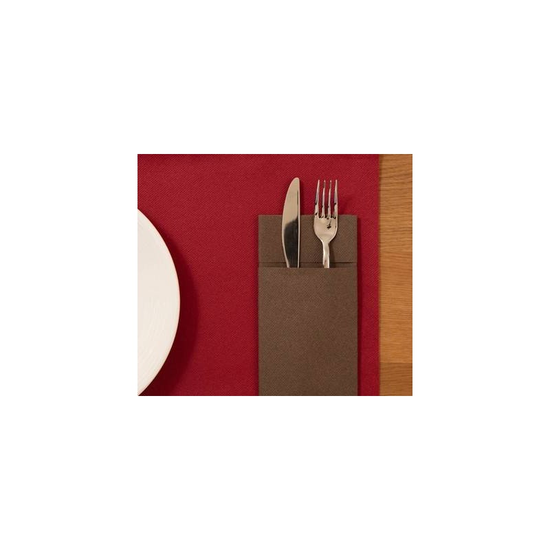 TOVAGLIOLI 40x40cm QUICK POCKET AIRLAID CACAO 50pz FATO