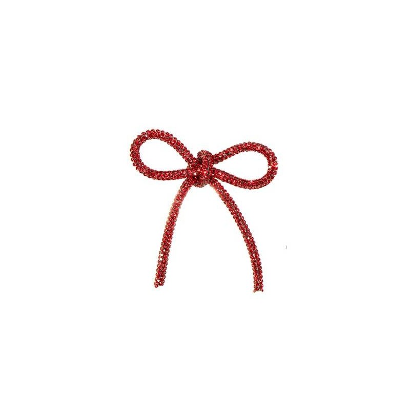 FIOCCO DIAMONDS 6,5x7cm ROSSO 12pz