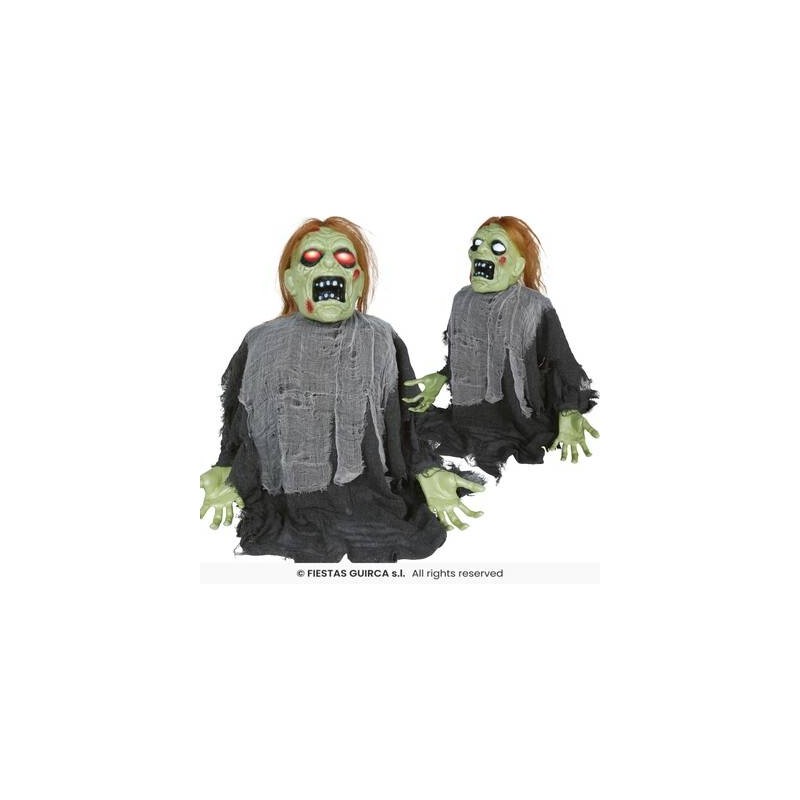 ZOMBIE SCATTANTE CON LUCE MOVIMENTO E SUONO 64cm