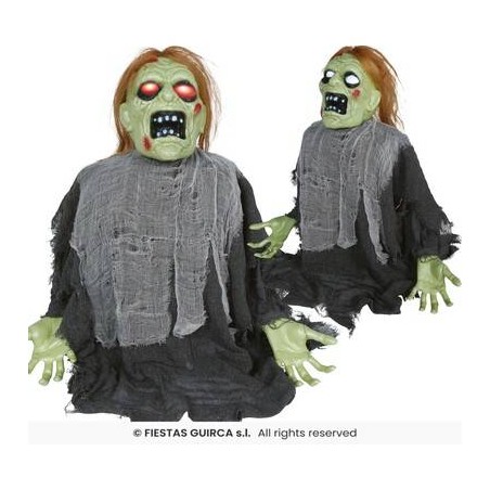 ZOMBIE SCATTANTE CON LUCE MOVIMENTO E SUONO 64cm