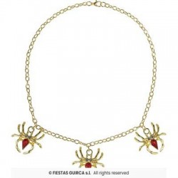 COLLANA RAGNI ORO