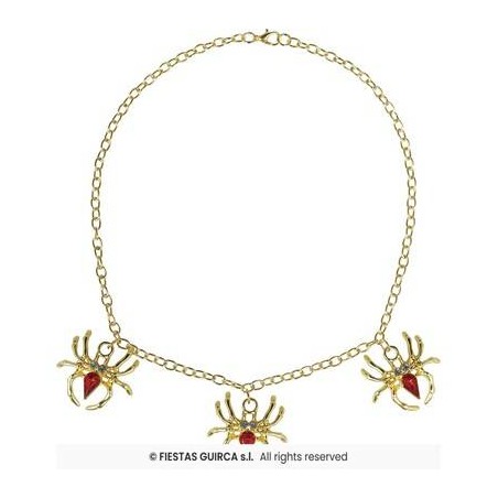 COLLANA RAGNI ORO