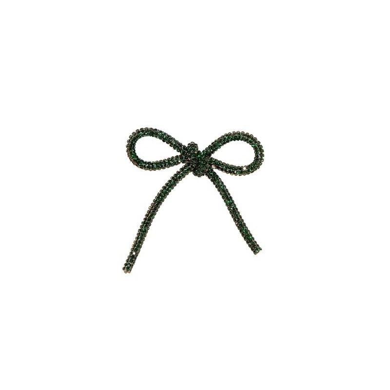 FIOCCO DIAMONDS 6,5x7cm VERDE SCURO 12pz