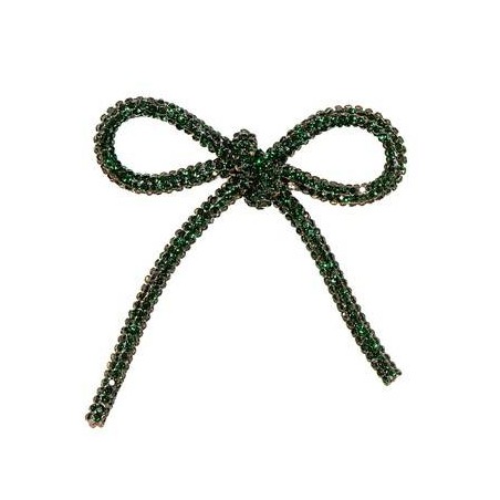 FIOCCO DIAMONDS 6,5x7cm VERDE SCURO 12pz