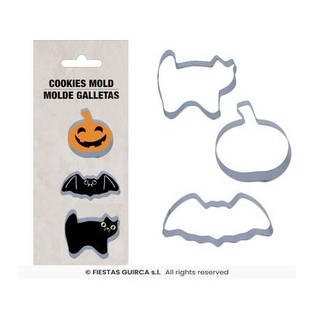 SET 3 STAMPINI BISCOTTI HALLOWEEN