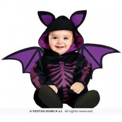 COSTUME PIPISTRELLO VIOLA BIMBA 12-18 mesi