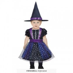 COSTUME STREGA STELLATA BIMBA 12-18 mesi