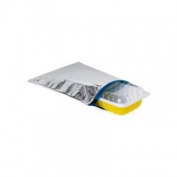 BUSTA TERMICA 55x55cm ARGENTO CHIUSURA BARRA A CLIP